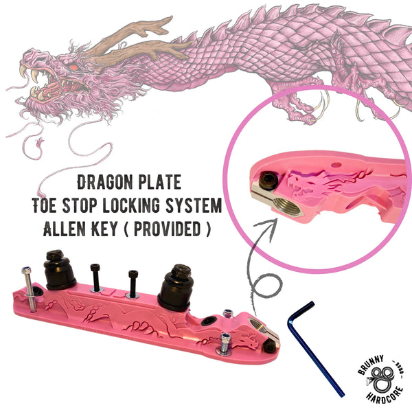 Brunny Dragon plate - Pink