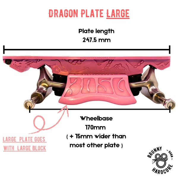 Brunny Dragon plate - Pink