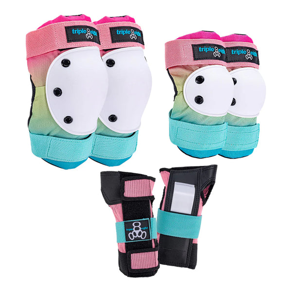 Triple Eight Saver Series 3-Pack Pad Set - Sunset