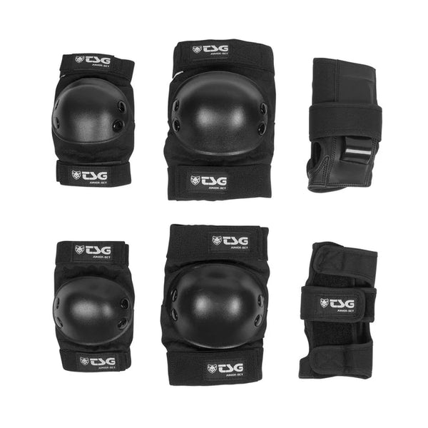 TSG Junior Skate Pad Set (One Size) - Black